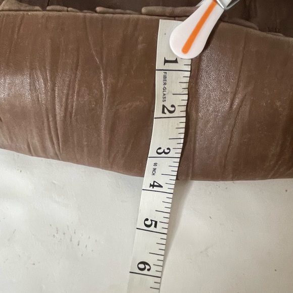 Adrienne Vittadini shoulder purse brown soft leather - Picture 5 of 11